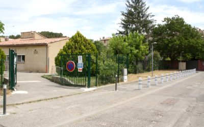 Création d’un cheminement piéton devant le foyer : le stationnement est interdit jusqu’à la fin des travaux
