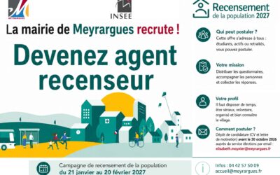 Recensement 2027 : devenez agents recenseurs à Meyrargues
