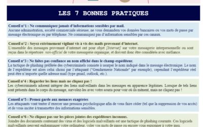 La gendarmerie alerte sur les risques de « phishing » par email : soyez vigilants !