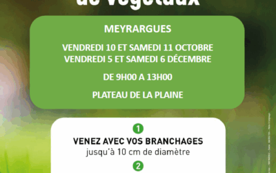 Opération broyage de végétaux les 10 et 11 octobre : apprenez à utiliser votre broyat