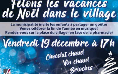 Fêtons les vacances de Noël en musique dans le village vendredi 19 décembre !