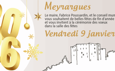 Cérémonie des voeux 2026 : vendredi 9 janvier à 19h