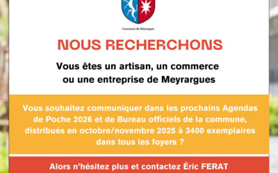 « AF Communication » va démarcher les entreprises meyrarguaises pour l’agenda de poche de la commune