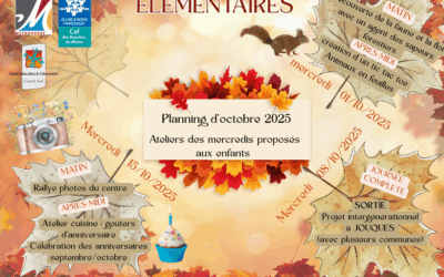 Planning des mercredis Octobre primaires