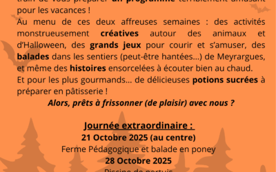 Vacances d’Automne 2025 !