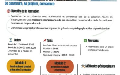 Ouverture Prépa Sélection d’Entrée en Formation Aide Soignante AS -Auxiliaire de Puériculture AP – LA CROIX ROUGE AIX EN PROVENCE