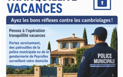 Opération tranquillité vacances : ayez les bons réflexes !